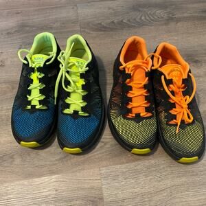Nike Free 3.0 Men’s Running Shoes Sneakers Orange Blue Size 11 Athletic